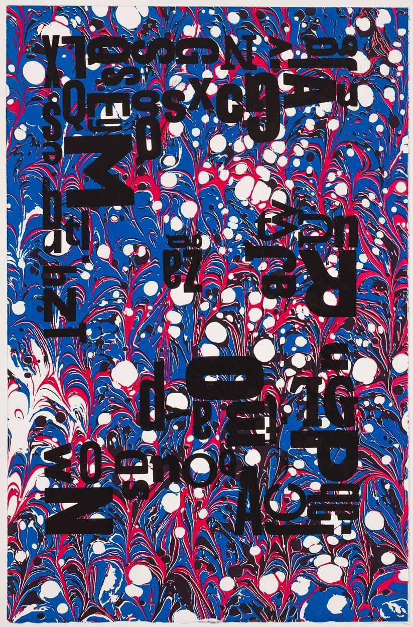 Elize de Beer - Words Written And Enclose In Hand-Marbled Endpapers VII