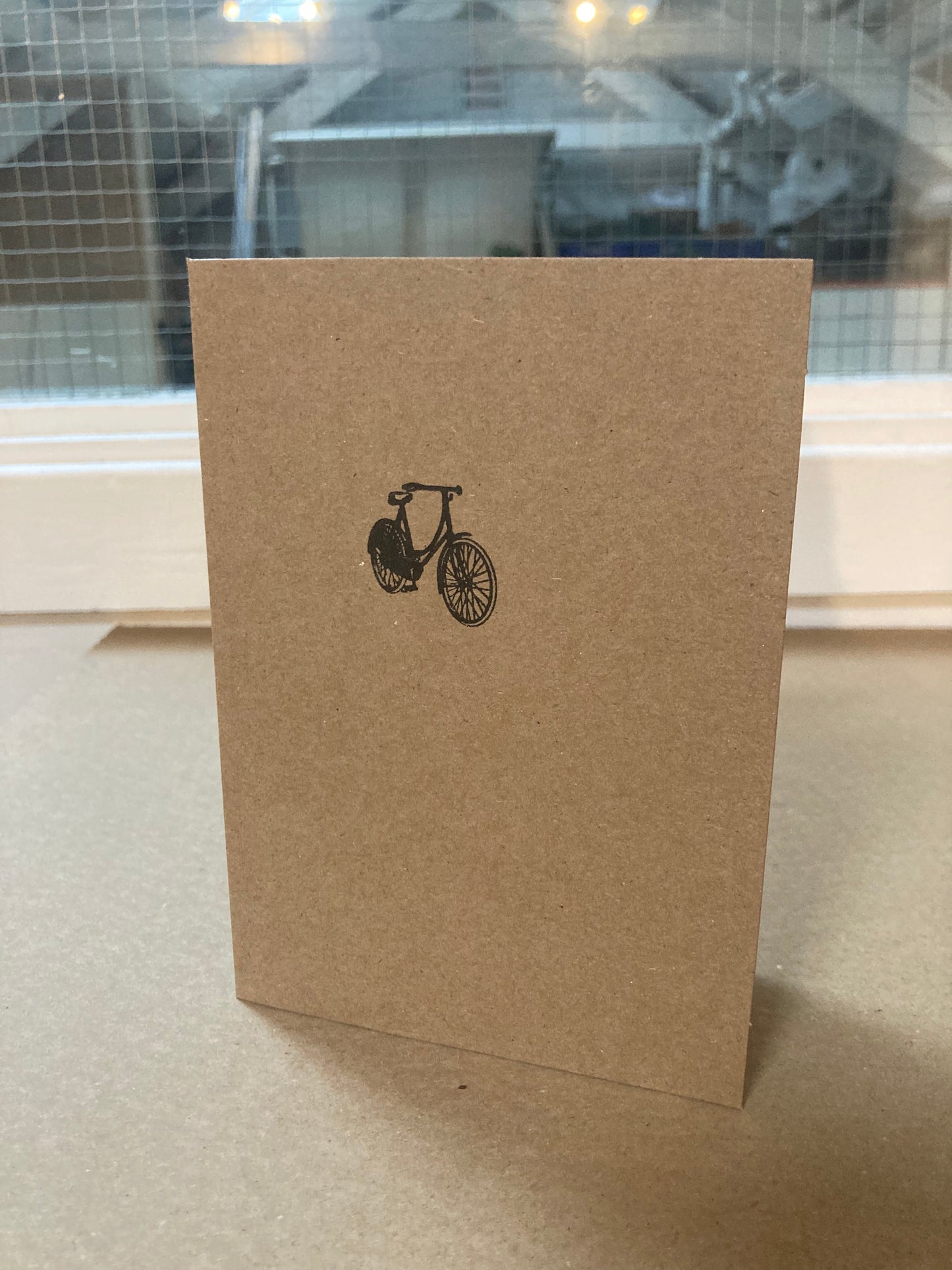 Letterpress Card - Bicycle