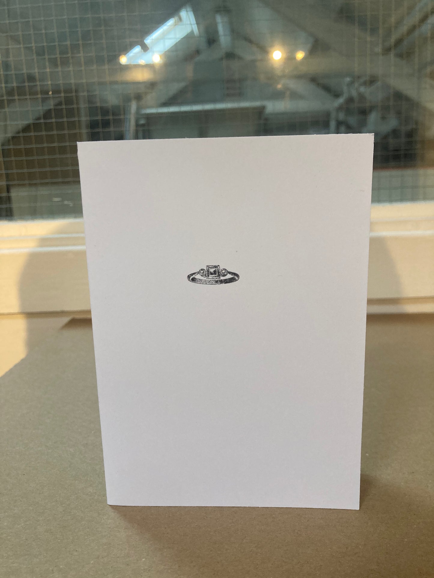 Letterpress Card - Ring