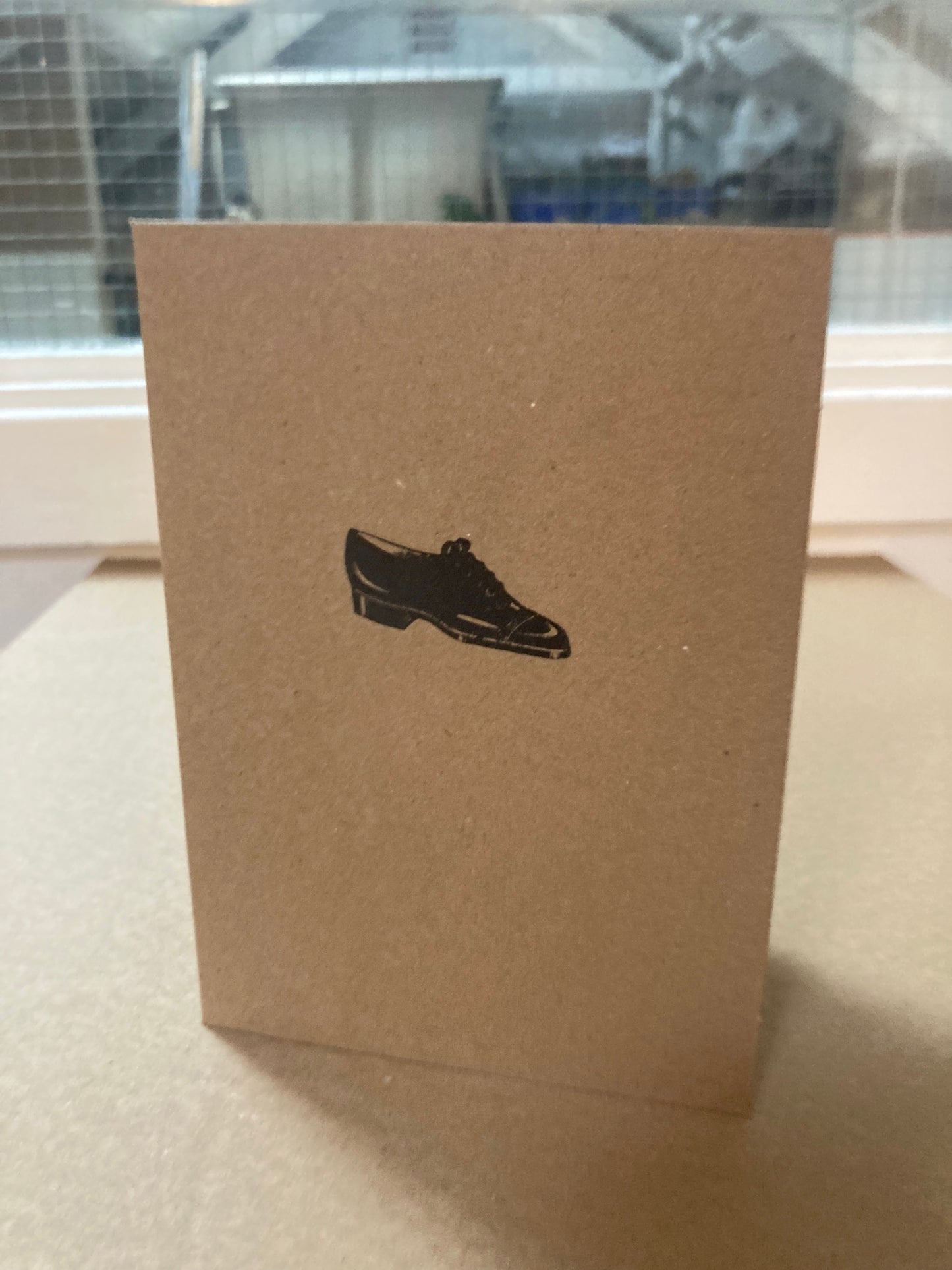 Letterpress Card - Shoe