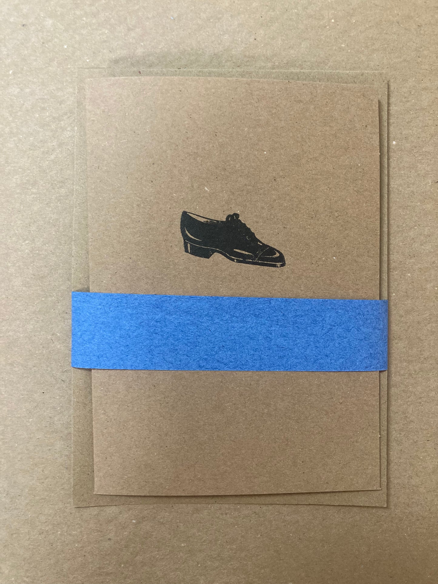 Letterpress Card - Shoe