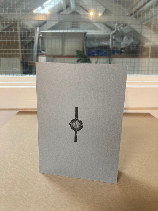 Letterpress Card - Watch