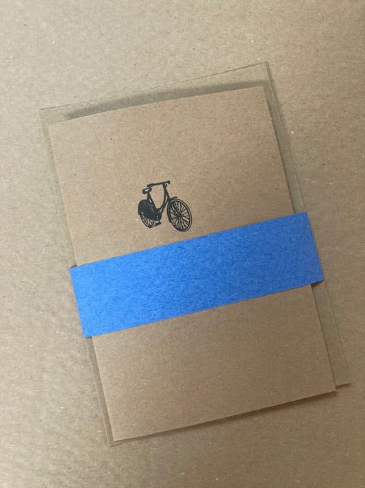 Letterpress Card - Bicycle