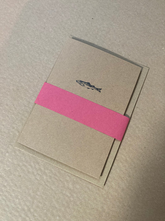 Letterpress Card - Fish