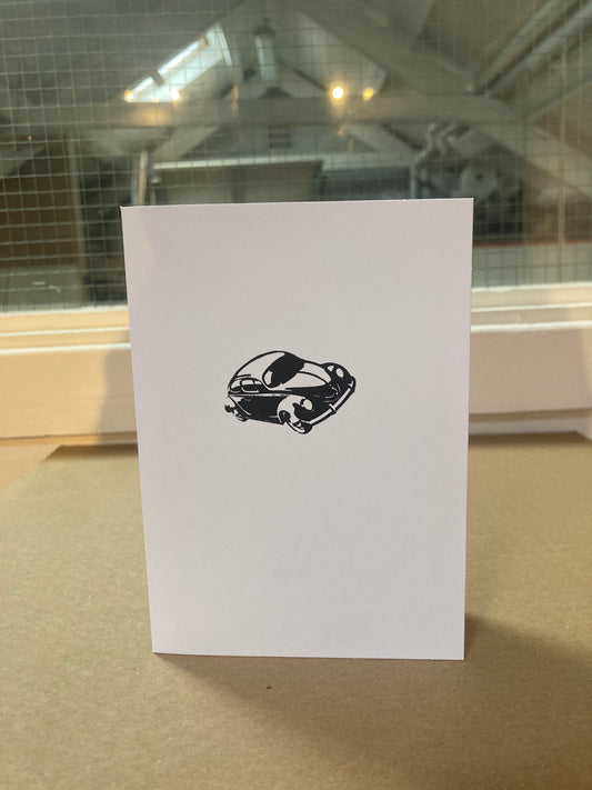 Letterpress Card - Car