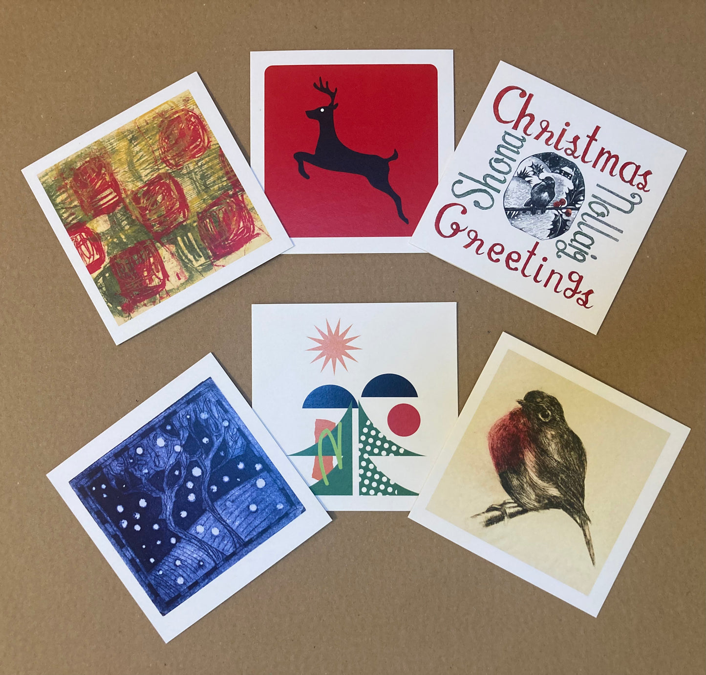Christmas Cards - Mixed Pack of 6